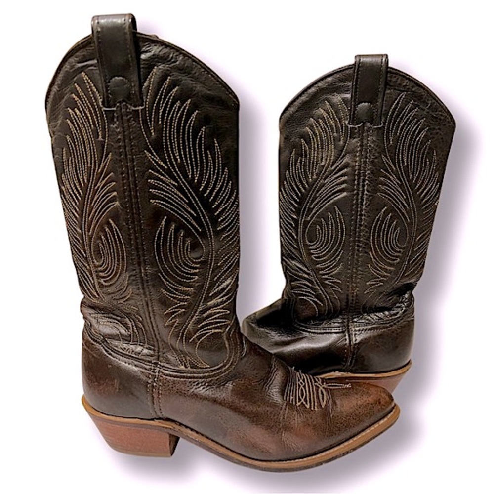 Abilene Boots Womens Western Leather Cowgirl Boots Size 6